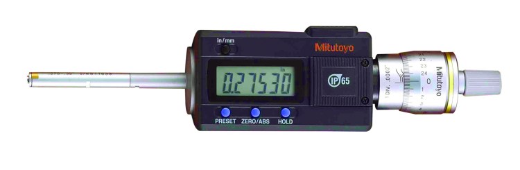 Mitutoyo - Holtest 3-Point Digital Bore Micrometers - Main Body & GageHead