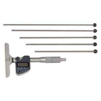 Mitutoyo 329-351-32 Digimatic Depth Micrometer with Interchangeable Rods 0-12" w/SPC